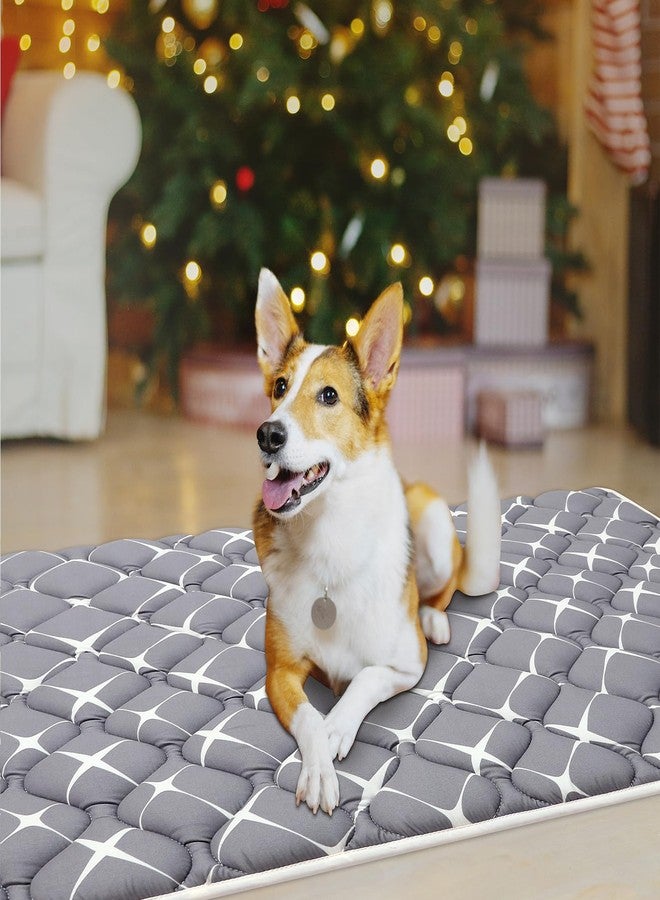 Bubble bear Dog Crate Mat - Ultra Soft, Washable & Anti-Slip Kennel Pad for Small/Medium/Large Dogs, Dark-Hued to Hide Stains (36"x23") - Image 5